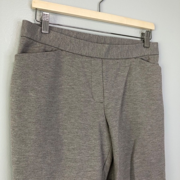 J. Jill Ponte Knit Slim Leg Ankle Pants Heather Gray MP - Picture 4 of 13